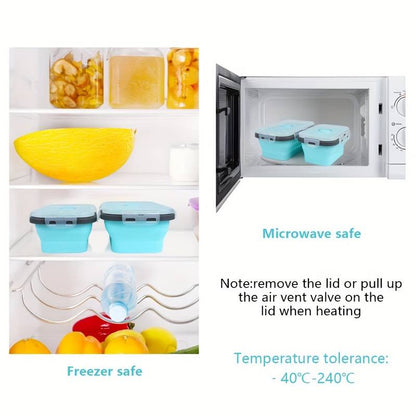 Silicone Microwave Safe Foldable Lunch Boxes