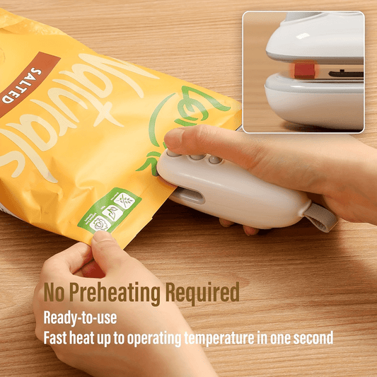 Sealing Machine Small Snack Bag Sealer Rechargeable