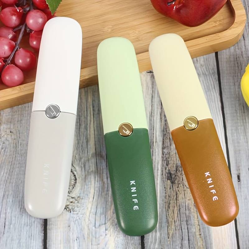 (Set of 2) 2 in 1 Stainless Steel Fruit Knife Multifunctional Peeler